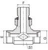 Carbon steel ACHC-OG ADHD-OG ACHC-OG/RN ADHD-OG/ RN METIC MALE 24° CONE/ METRIC MALE ADJUSTABLE STUD END ISO 6149 BRANCH