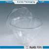 Plastic clear salad storage bowl with lid
