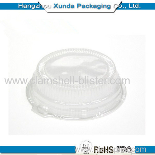 Plastic round clear boxes for cake