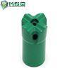 7 Degree Alloy Steel Tapered Cross Bits For Quarrying Industry 30mm 40mm