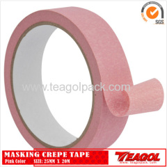 Crepe Paper Tape Pink Color 25mm x 20m