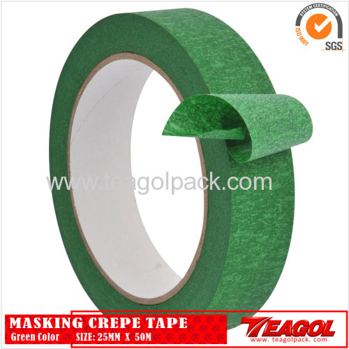 Crepe Paper Tape Green Color 25mm x 50m