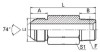 JIC male 74°/ long NPT male Fittings 1JN-L