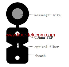 2fibers FTTx Outdoor Fiber Cable with FRP Strength member