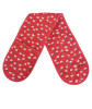 flower red double oven mitt