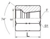 JIC female 74° seat/ NPT female Connectors