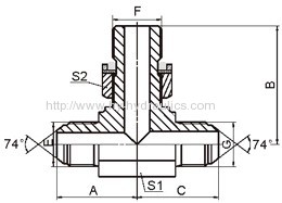 JIC 74°cone flared tube Fittings