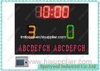 Soccer Electronic Football Scoreboard With Timer , Wireless RF Control