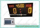 Red And Yellow College Sports Scoreboard For Soccer Match , Aluminum Housing