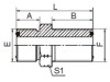 ORFS male O-ring bulkhead Hydraulic Fittings