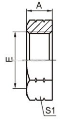 Carbon steel ORFS lock Nut