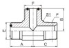 ORFS male/ ORFS male/ NPT male Hydraulic Fittings