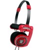 Koss Porta-Pro Over-Ear Portable Stereo Folding Red Headphones On Fire