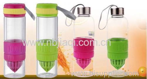 Travel mug Arrivel Lemon Glasss Cup Stainlesss Steel Lip Friut Juice Cup