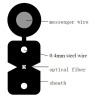 FTTH Drop Cable 1core Fig.8 with 0.4mm Steel Wire Strength member