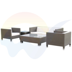 waterproof and Anti-UV patio garden PE rattan furniture sofa