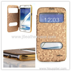 Golden color football line case for Note 2