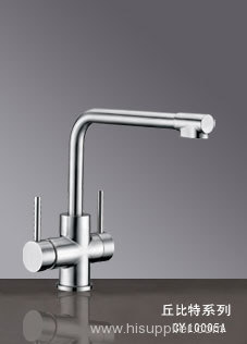 304 stainless steel Cold/Hot+RO Kitchen mixer