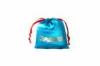 Blue Jewelry Drawstring Pouch Gift Packing , Proof Moisture 13*16cm