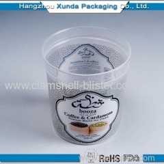 Plastic ice cream container