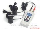 Hand Held Wind Anemometer For Air Velocities , Wind Speeds , Temperature