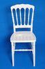 Fashion Armless White Resin Acrylic Napoleon Chair , Fireproof Polycarbonate Banquet Chair