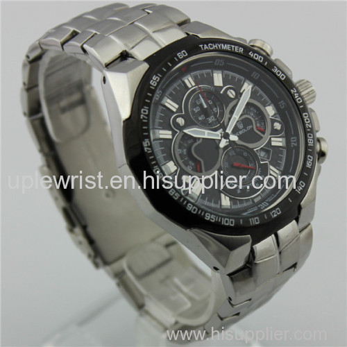 Manufacturer2014 trendy high quality stainless steel chronograph watch