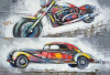 Moto can car hotsale painting