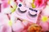 Full Handmade Synthetic Reusable Glitter Fake Eyelashes , Colorful