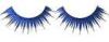 Self Adhesive Glitter False Eyelashes Permanent Synthetic , Blue Fake Eyelashes