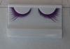 Reusable Purple Strip Colored Fake Eyelashes For Eye Makeup , Extra Long False Eyelashes