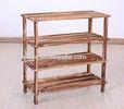 Custom Solid Wooden Display Stands Home Furniture In Balcony