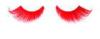 Handmade Red Colored Fake Eyelashes For Festival , Crazy False Eyelashes