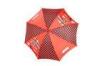 Straight Kids Parasol Umbrellas Red Hand Open For Promotional 15 Inch