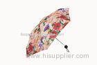 5 Folding Colorful Personal Sun Umbrella Strong Windproof For Lady