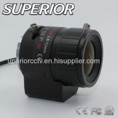 2.8-12mm 3.0 Megapixe Varifocal Auto Iris CCTV Day & Night Lens