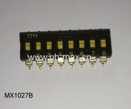 SMD Dip switch with top tape sealed 2.54mm black SWITCH DIP TAPE SEALED