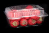 Clear plastic strawberry box