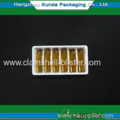 Plastic blister medical vial packaging tray