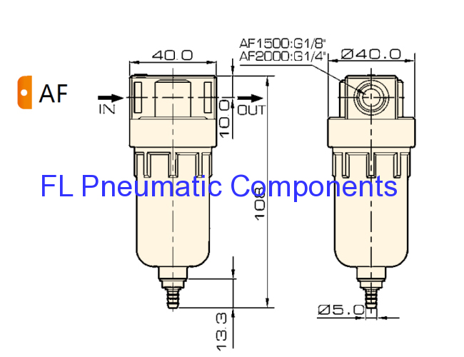 Airtac Type AF Series Air Filters