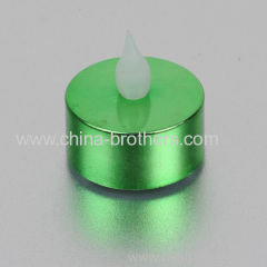 LED candle tea light with electroplating
