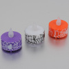 LED candle tea light with printing