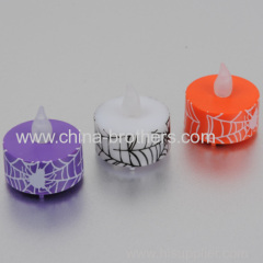 LED candle tea light with printing