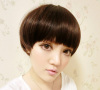 Short Lady Fashion Wig beautiful women party wig human hair lace 100% quality