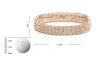 Diamond-embedded Bracelet Jewelry Hollow Bracelet Italia Originated