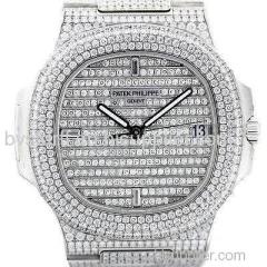 Nautilus 5719/1g 18k White Gold Diamond Watch
