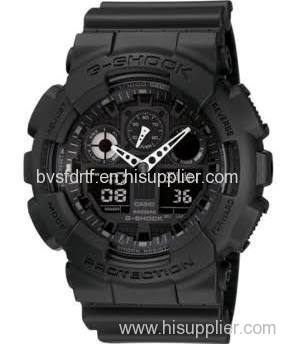 GShock Mens Black Resin Strap Watch GA100-1A1