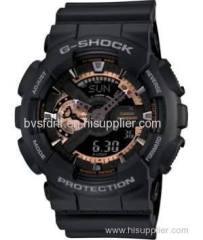 GShock Mens Analog Digital Black Resin Strap Watch 51x55mm GA110RG-1A