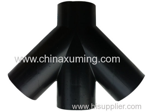 PE Siphon Drainage Oblique Four Ways Pipe Fittings