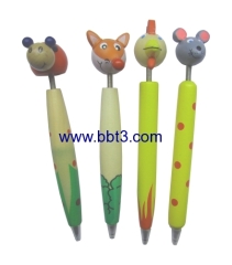 Top-Selling promotional cartoon shape wooden ballpoint pen
